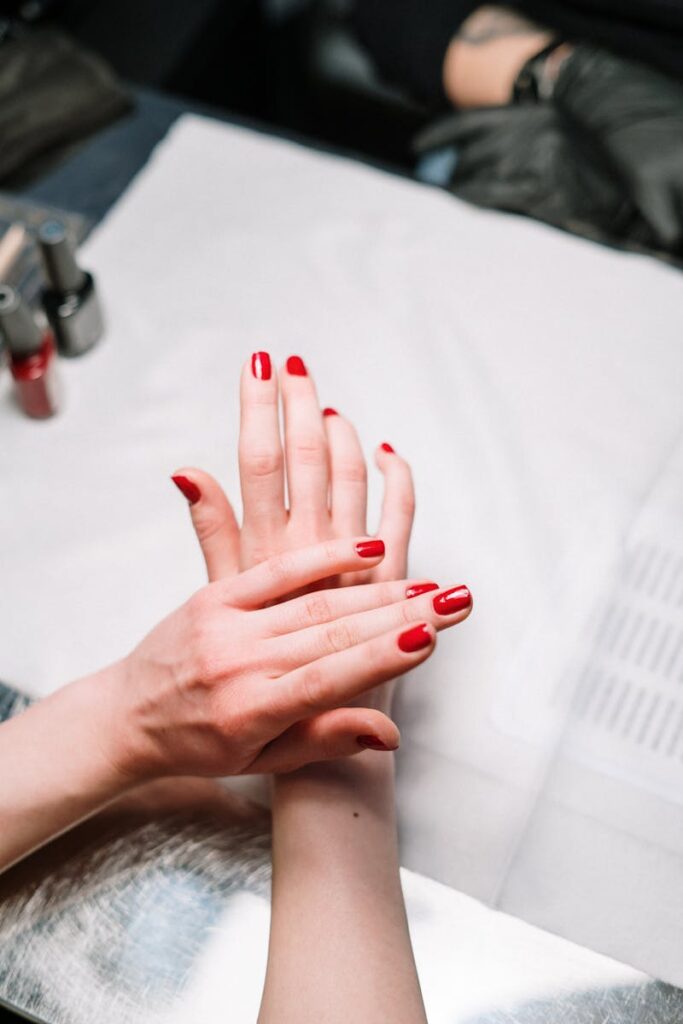 Hand care service The Pause Nails Edmonton