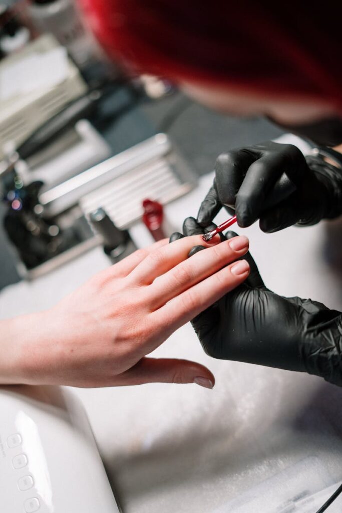 Nail care close up The Pause Nails Edmonton